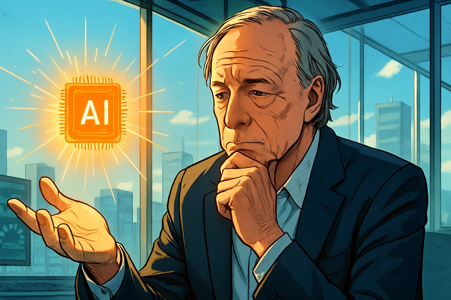 ダリオ氏が警告：世界経済は今後2年間で「危険にさらされる」、AIの評価が高すぎるからといって急いで撤退しないでください