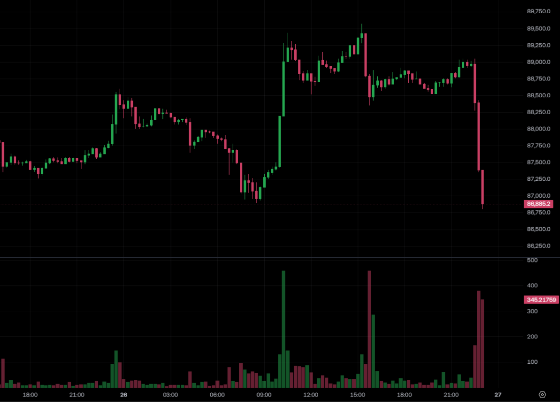 اقتل! انخفضت عملة البيتكوين إلى الأسفل 87000 دولار، وخسرت إيثريوم 2900 دولار، وتعرضت أوامر Magee الصعودية لانتكاسة أخرى، وخسرت Bitcoin OG الحوت 56 مليون ملغ