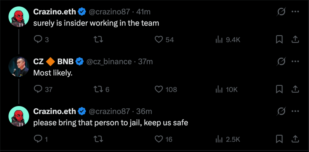 CZ: Trust Wallet wallet จะชดเชยผู้ใช้สำหรับการสูญเสียทรัพย์สิน มูลค่าการโจรกรรมสูงถึง 7 ล้านดอลลาร์สหรัฐ